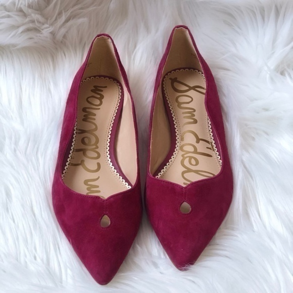 Sam Edelman Rosalie Ballet Suede Flat Shoes
